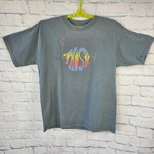 Vintage 1997 Phish Mens Size XL 1997 Summer Tour Ticket Stub Graphics T-Shirt